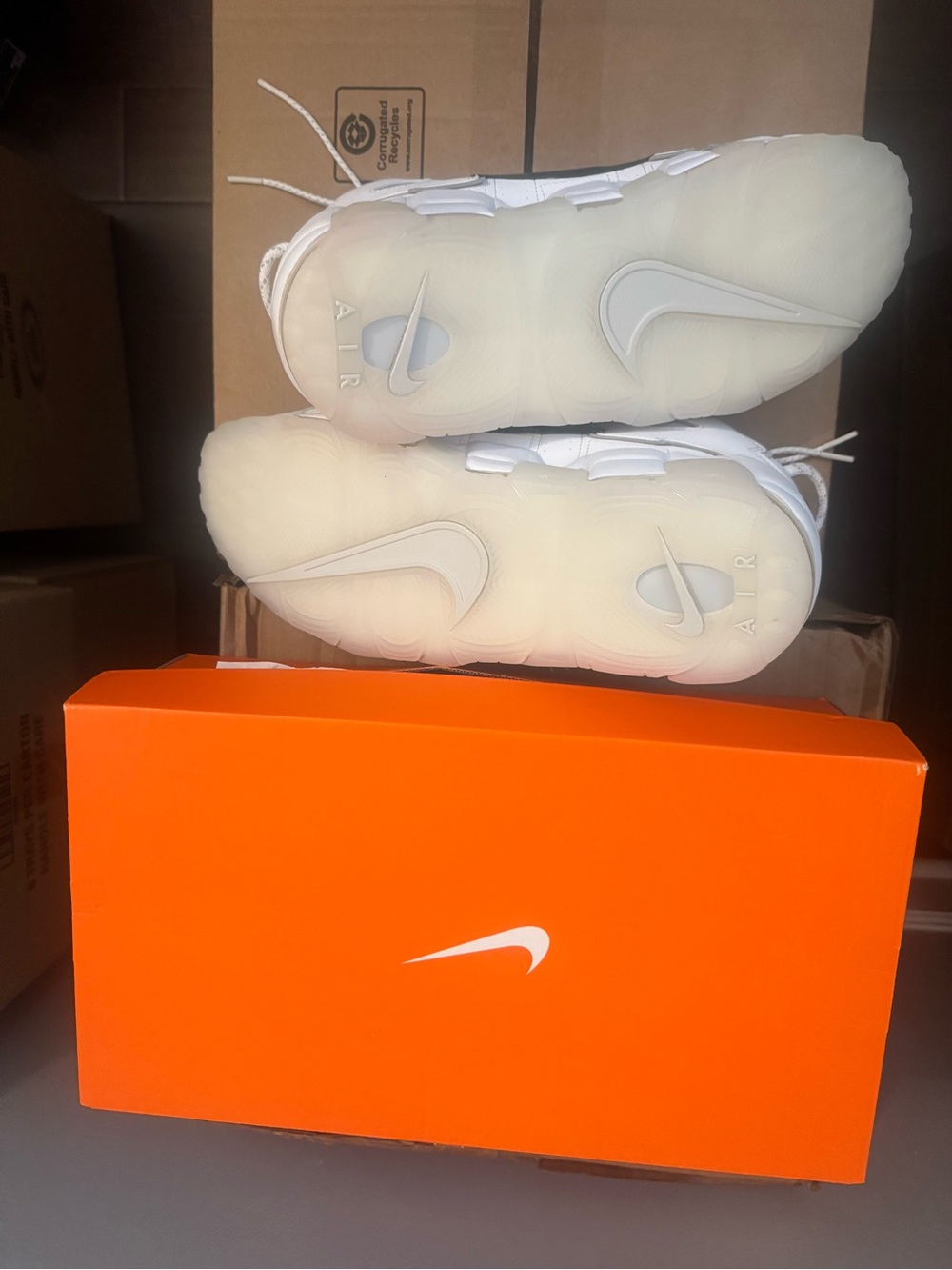 Size 14 - Nike Air More Uptempo '96 Copy Paste - White BRAND NEW in Nike Box - Picture 3 of 6